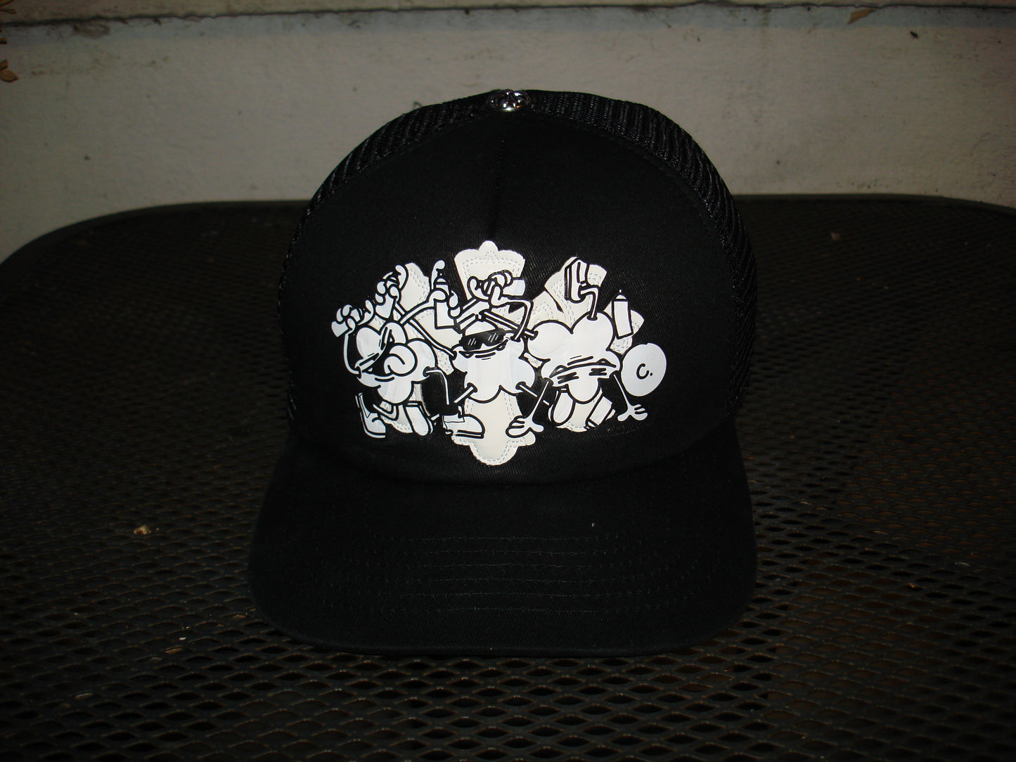 CHROME BLACK HAT WHITE CROSSES