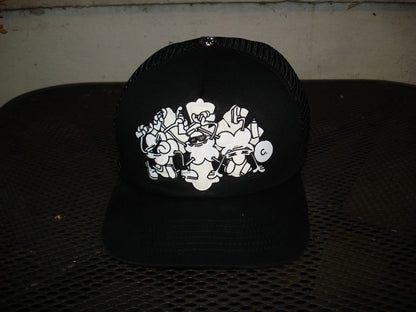CHROME BLACK HAT WHITE CROSSES