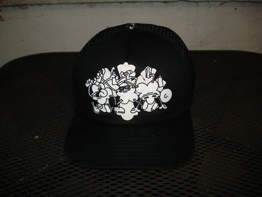 CHROME BLACK HAT WHITE CROSSES