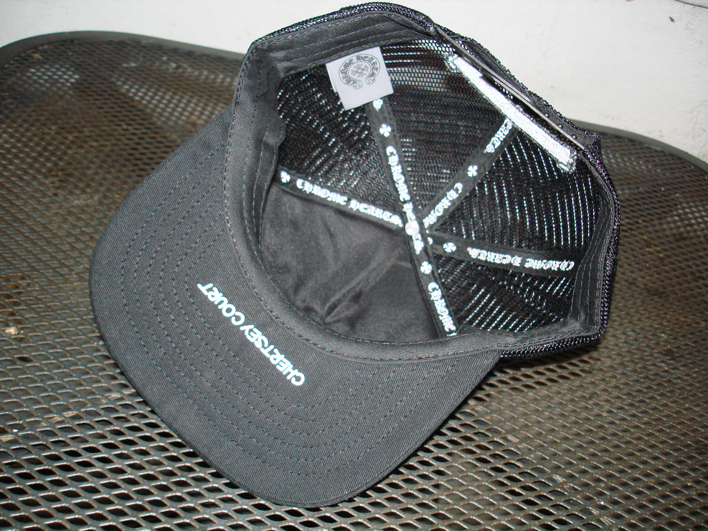 CHROME BLACK HAT WHITE CROSSES