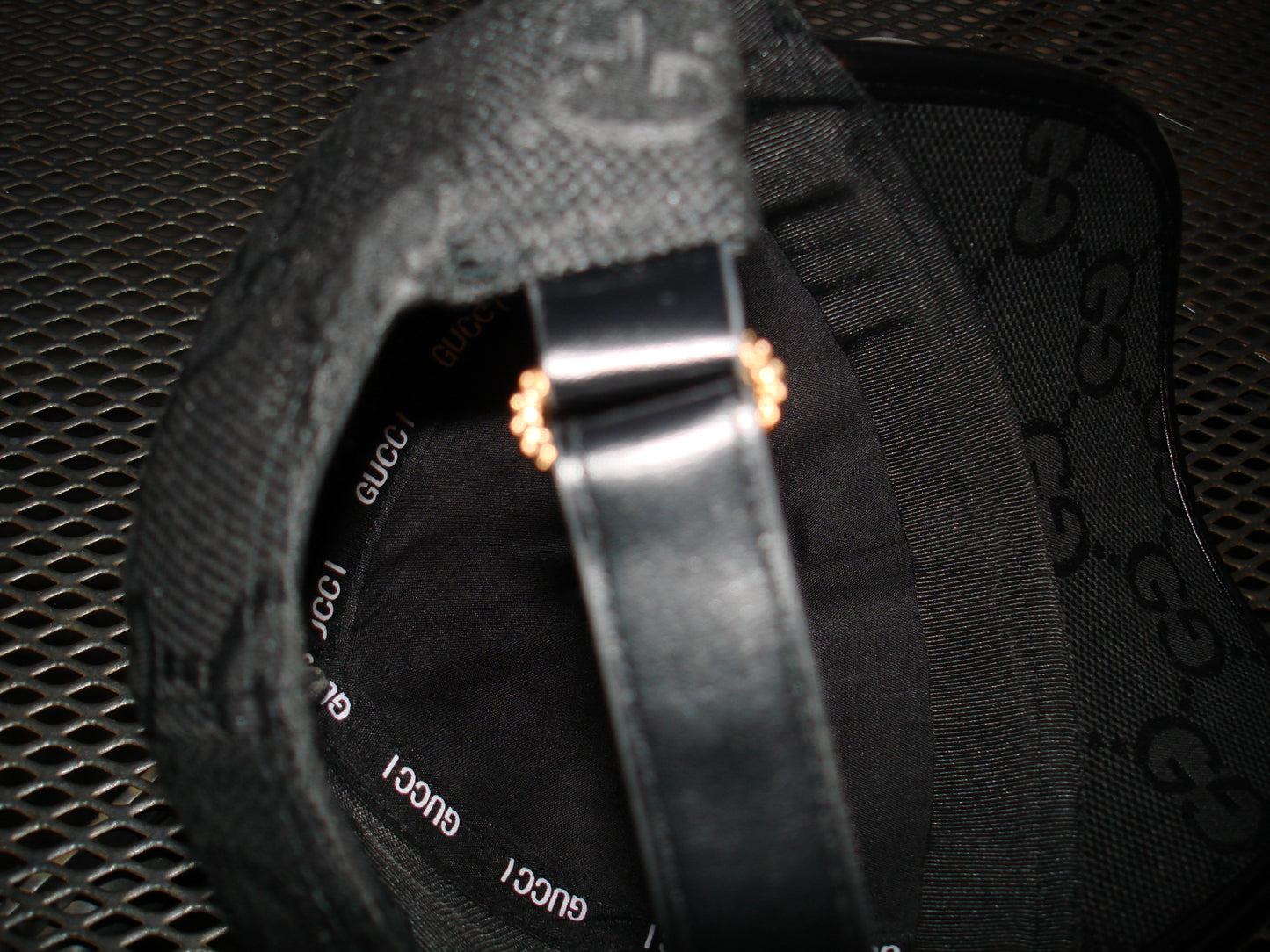GUCCI BLACKED OUT HAT